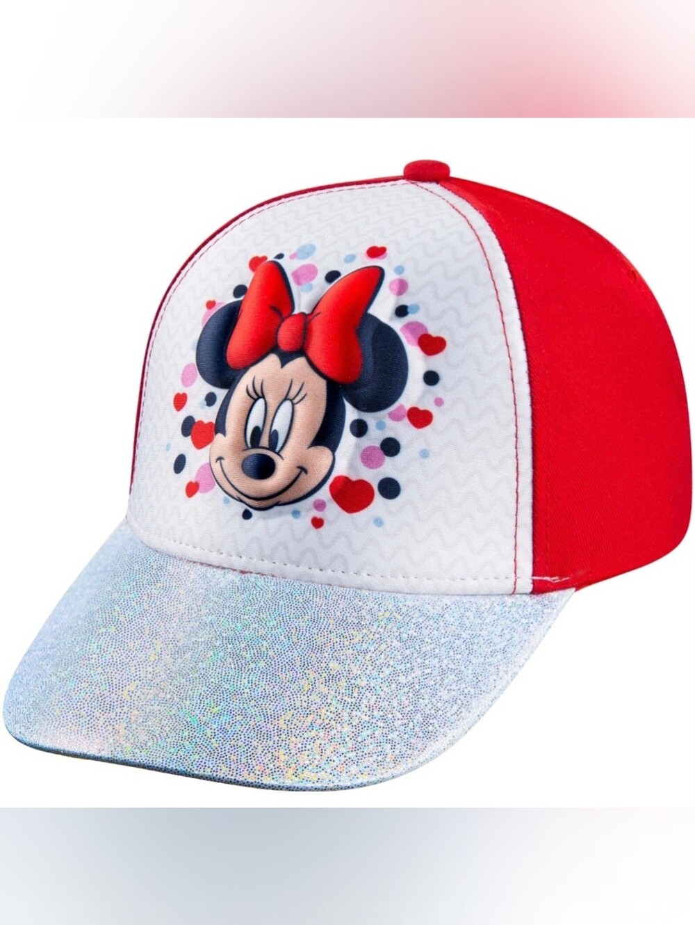 Disney Minnie Mouse Girls Baseball Cap - Ages 4-12 Years - Adjustable